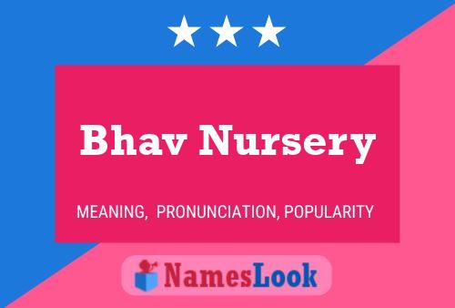 Bhav Nursery Namensposter