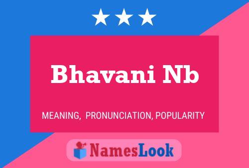 Bhavani Nb Namensposter