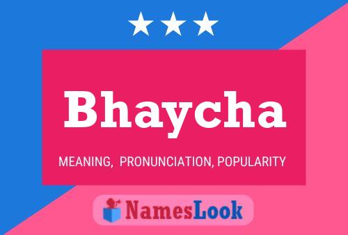 Bhaycha Namensposter