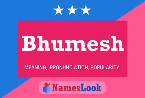 Bhumesh Namensposter