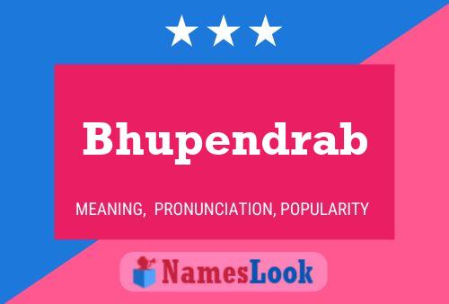 Bhupendrab Namensposter