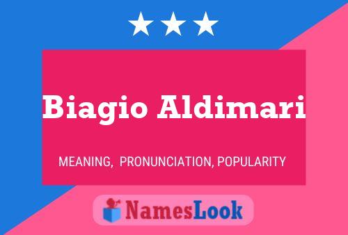 Biagio Aldimari Namensposter