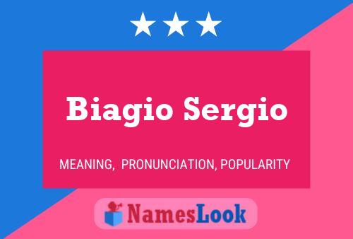 Biagio Sergio Namensposter