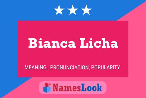 Bianca Licha Namensposter