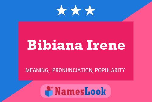 Bibiana Irene Namensposter