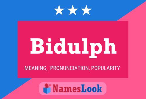 Bidulph Namensposter