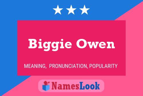 Biggie Owen Namensposter