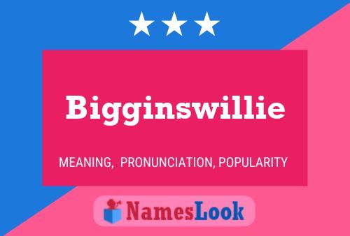 Bigginswillie Namensposter