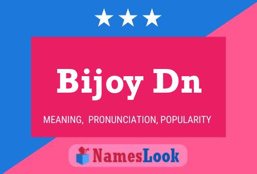 Bijoy Dn Namensposter