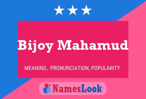 Bijoy Mahamud Namensposter