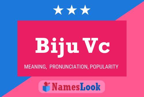 Biju Vc Namensposter