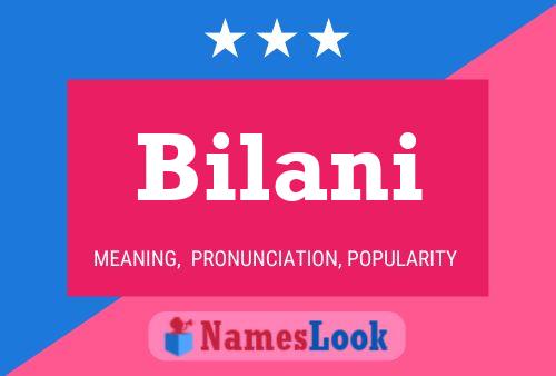 Bilani Namensposter