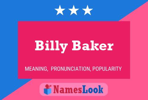 Billy Baker Namensposter