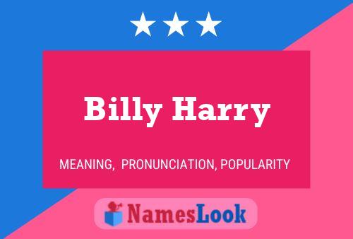 Billy Harry Namensposter