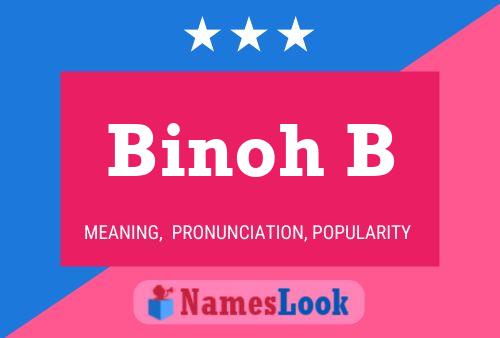 Binoh B Namensposter