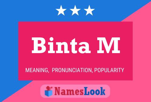 Binta M Namensposter