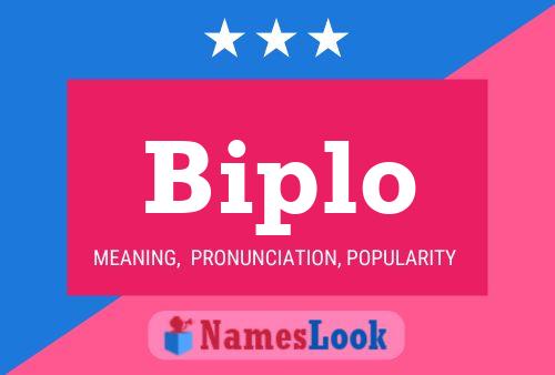 Biplo Namensposter