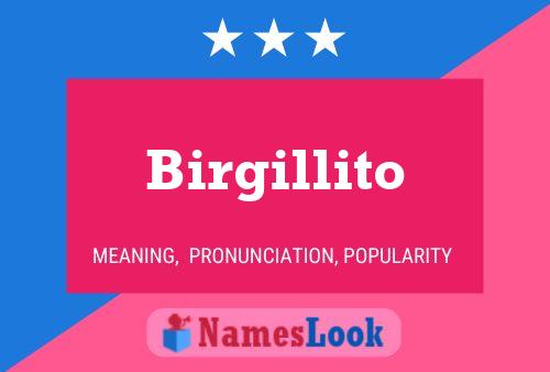 Birgillito Namensposter