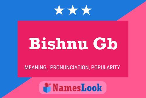 Bishnu Gb Namensposter