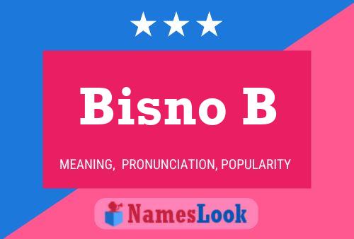 Bisno B Namensposter