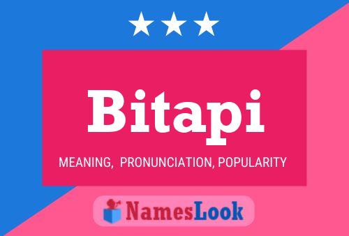 Bitapi Namensposter