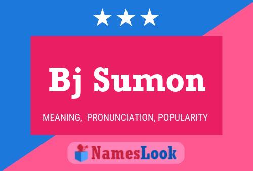 Bj Sumon Namensposter