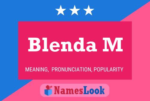 Blenda M Namensposter