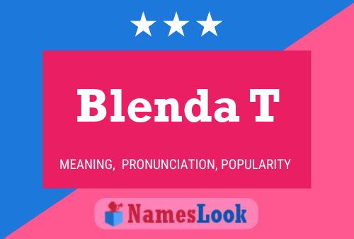 Blenda T Namensposter