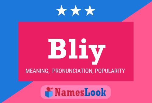 Bliy Namensposter