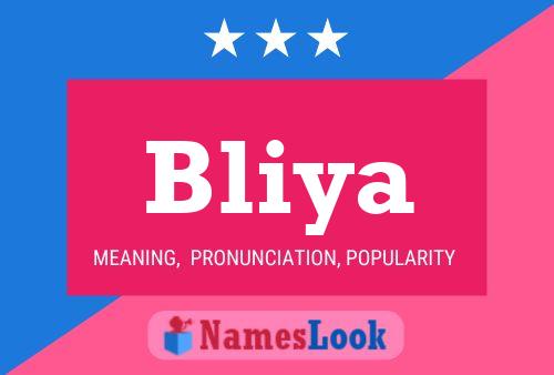 Bliya Namensposter