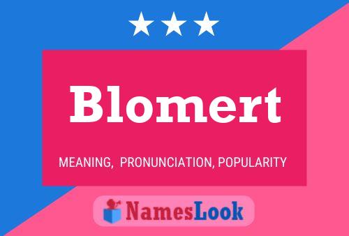 Blomert Namensposter