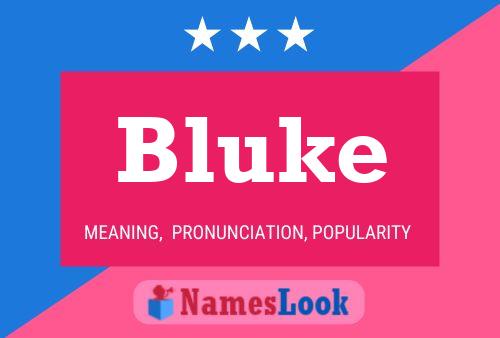 Bluke Namensposter