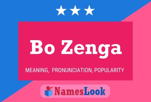 Bo Zenga Namensposter