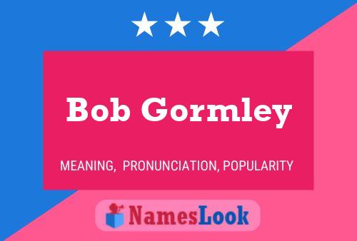 Bob Gormley Namensposter