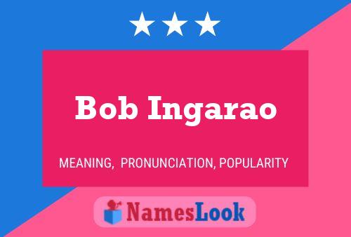 Bob Ingarao Namensposter