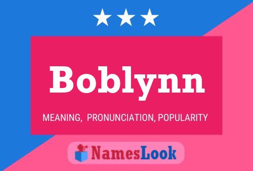 Boblynn Namensposter