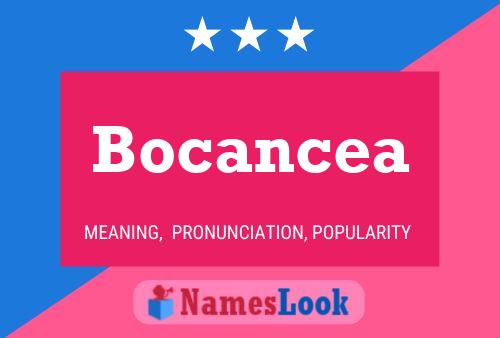 Bocancea Namensposter