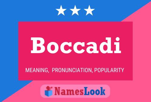 Boccadi Namensposter