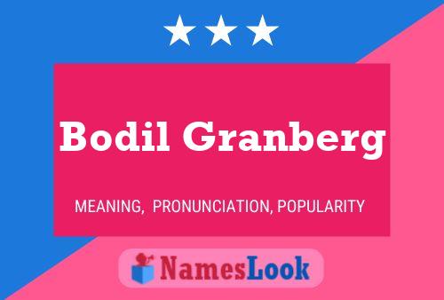 Bodil Granberg Namensposter