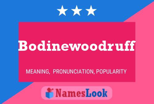 Bodinewoodruff Namensposter