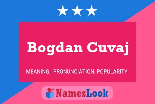 Bogdan Cuvaj Namensposter