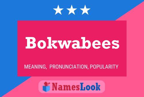 Bokwabees Namensposter