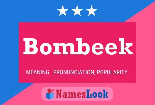 Bombeek Namensposter