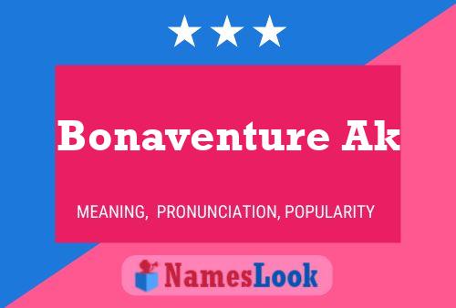 Bonaventure Ak Namensposter