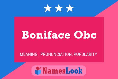 Boniface Obc Namensposter