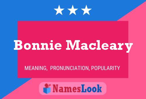 Bonnie Macleary Namensposter