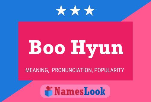 Boo Hyun Namensposter