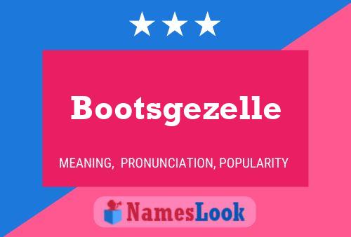 Bootsgezelle Namensposter