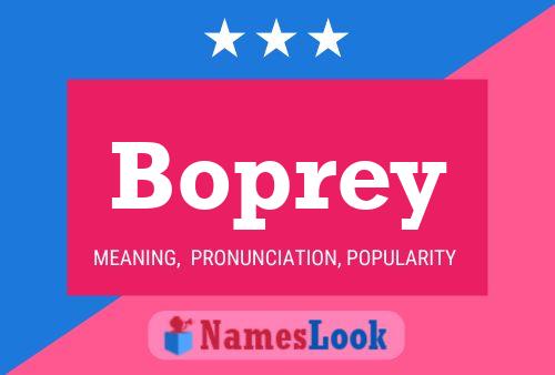 Boprey Namensposter