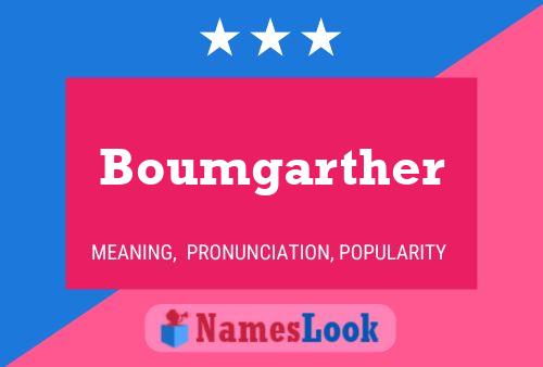 Boumgarther Namensposter